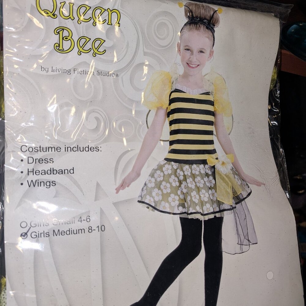 NEW Bumble Bee Hallween Dress Costume for Girls Size M 8-10
